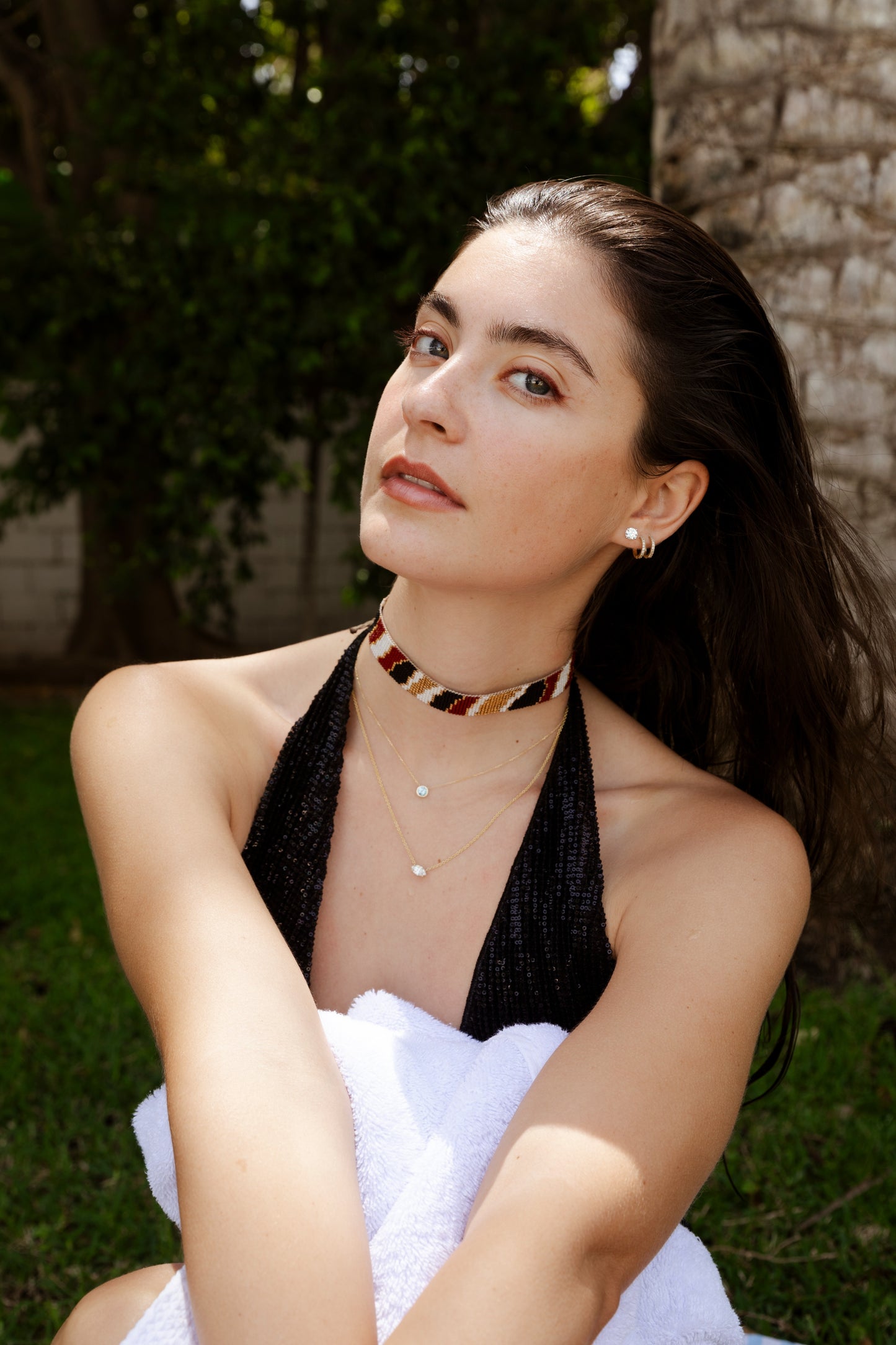 Maroon Choker